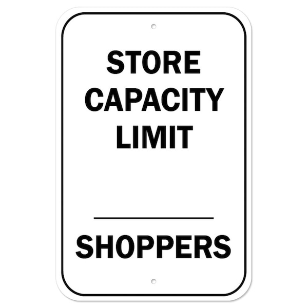 12 in Height, Aluminum, 12" x 18", A-1218-25438